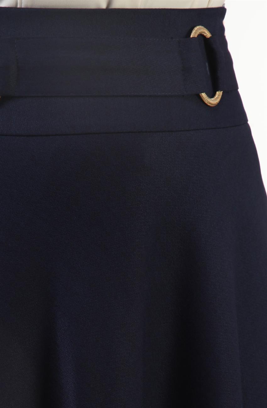 Skirt-Navy Blue 3618-17