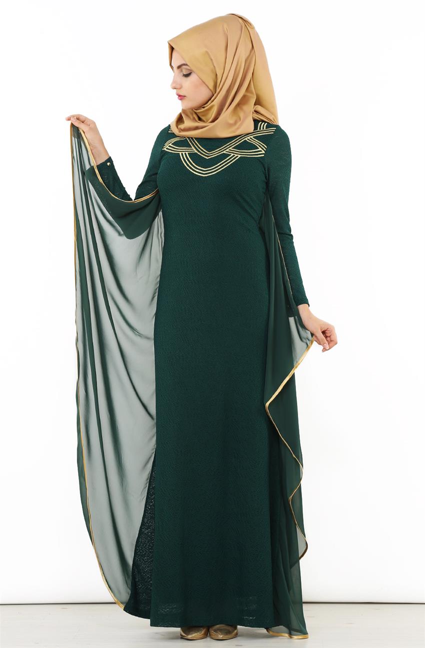 Evening Dress Dress-Green 1311-21