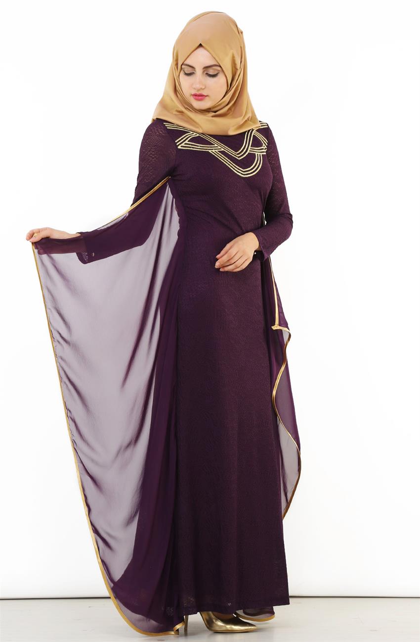 Evening Dress Dress-Purple 1311-45