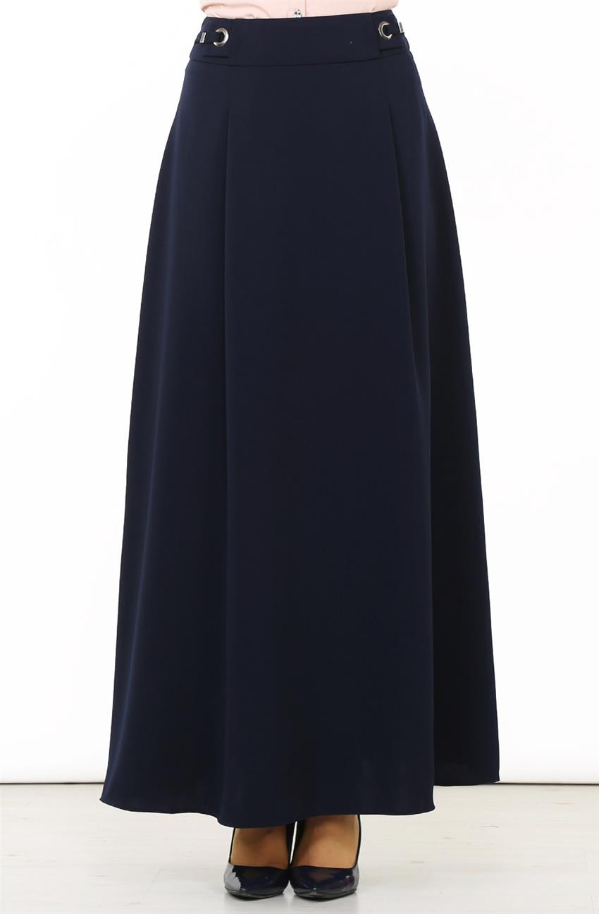 Skirt-Navy Blue 1896-17