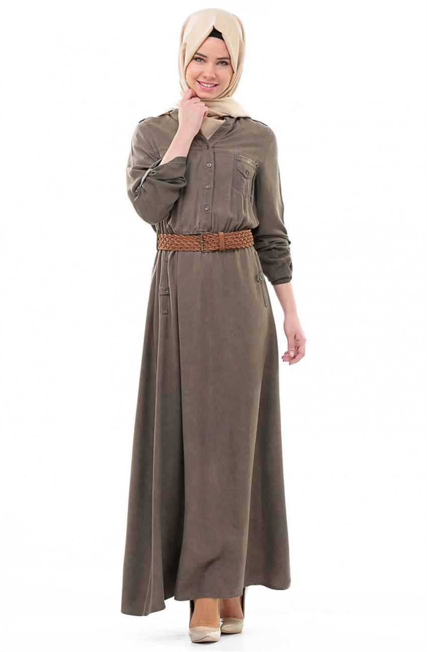 Dress-Açik Brown 4094-09