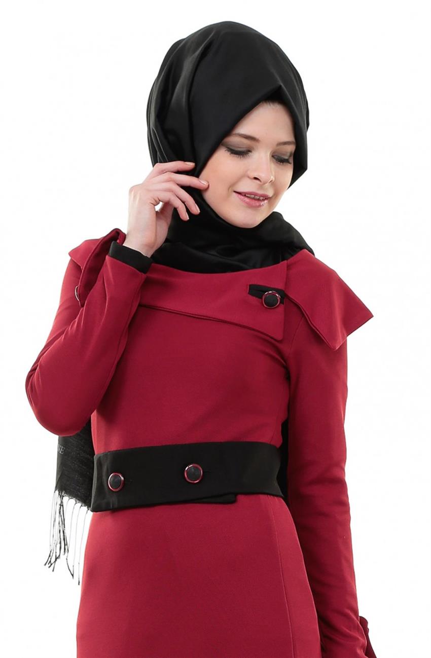 Dress-Claret Red Black 31556-6701
