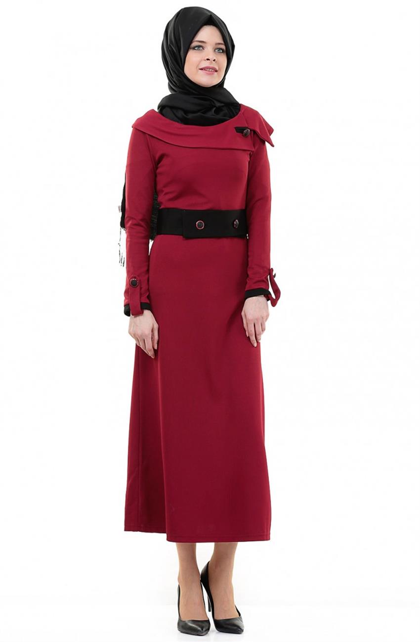 Dress-Claret Red Black 31556-6701