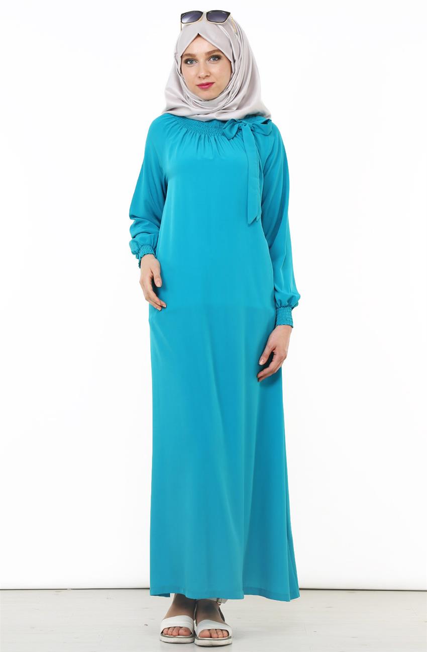 Dress-Turquoise F-354-19
