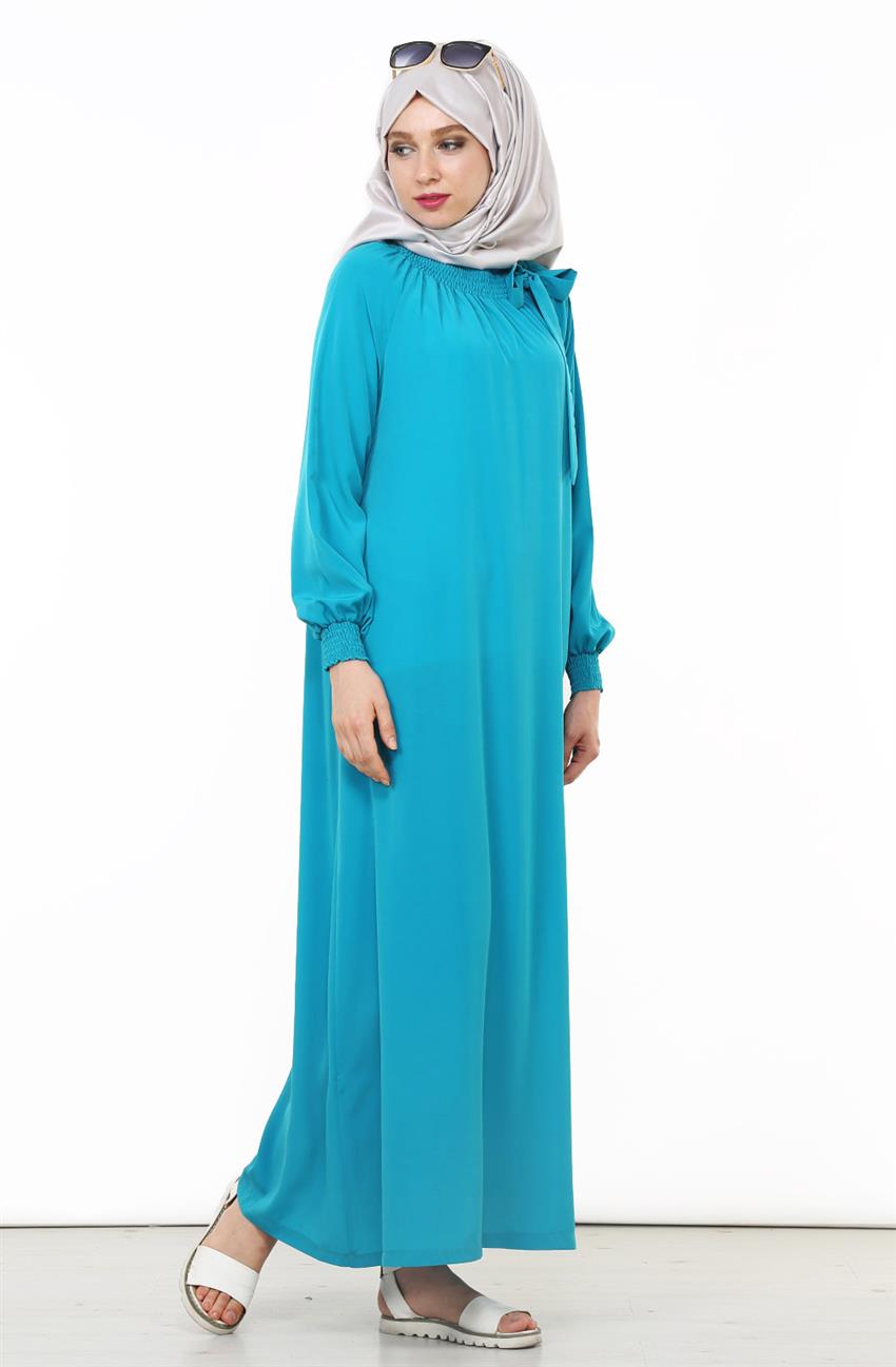 Dress-Turquoise F-354-19