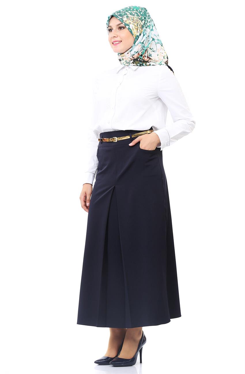 Skirt-Navy Blue 4051-17