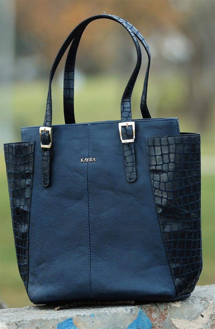 Kayra Shopper حقيبة-كحلي KA-A5-ÇNT26-11