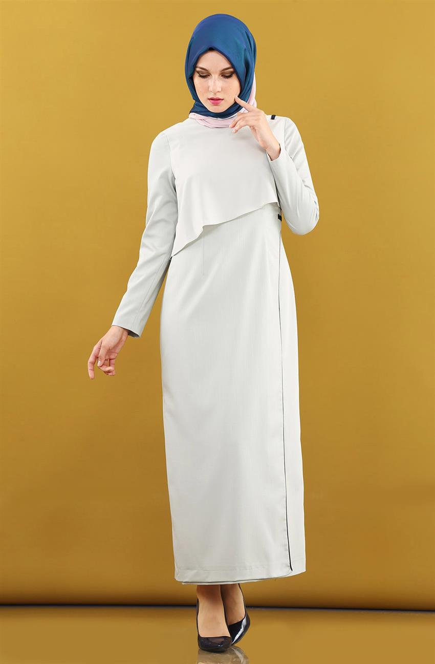 Şifon Detaylı Mint Elbise KA-B6-23058-54