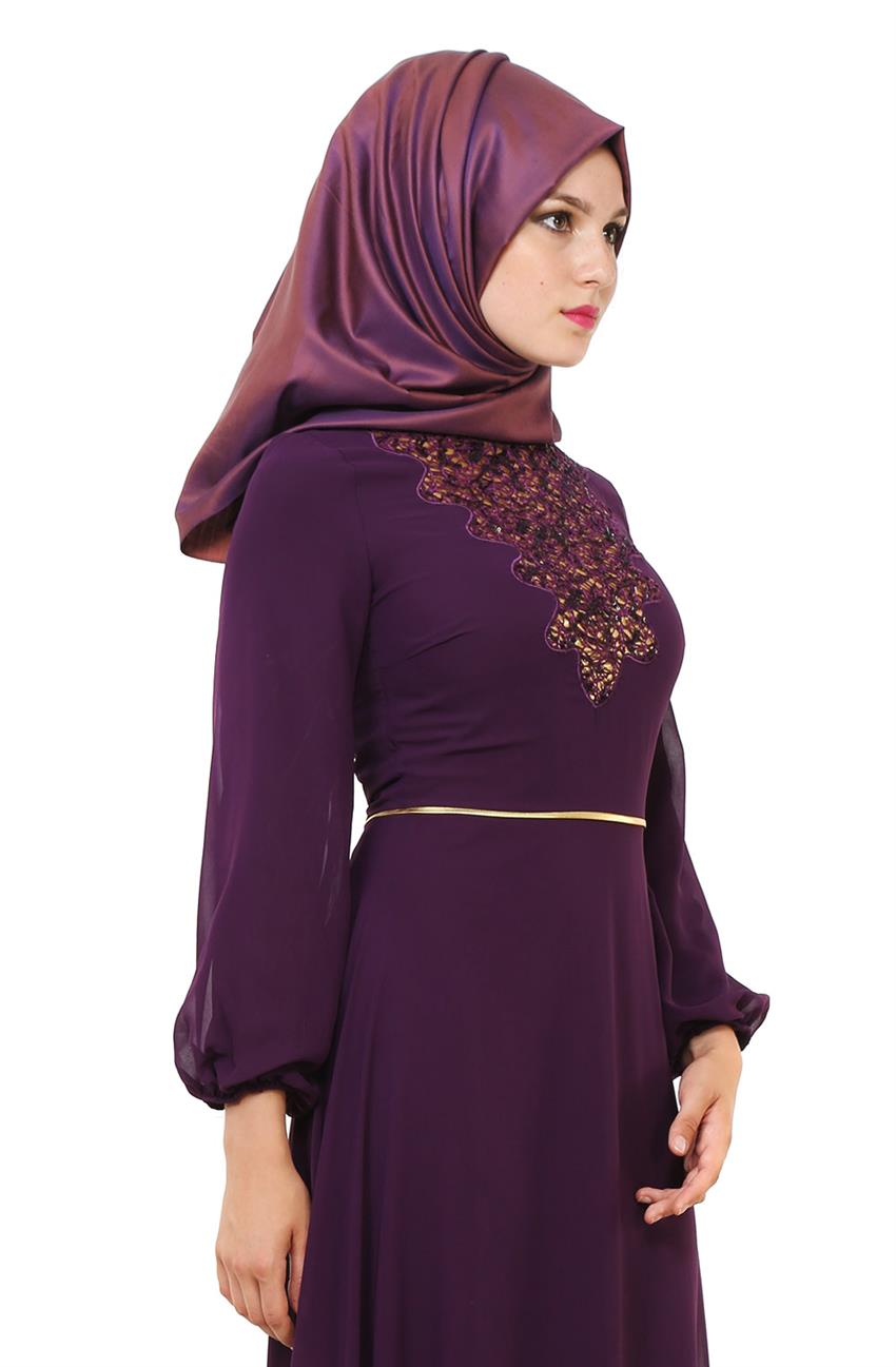 Evening Dress Dress-Purple 2030-45