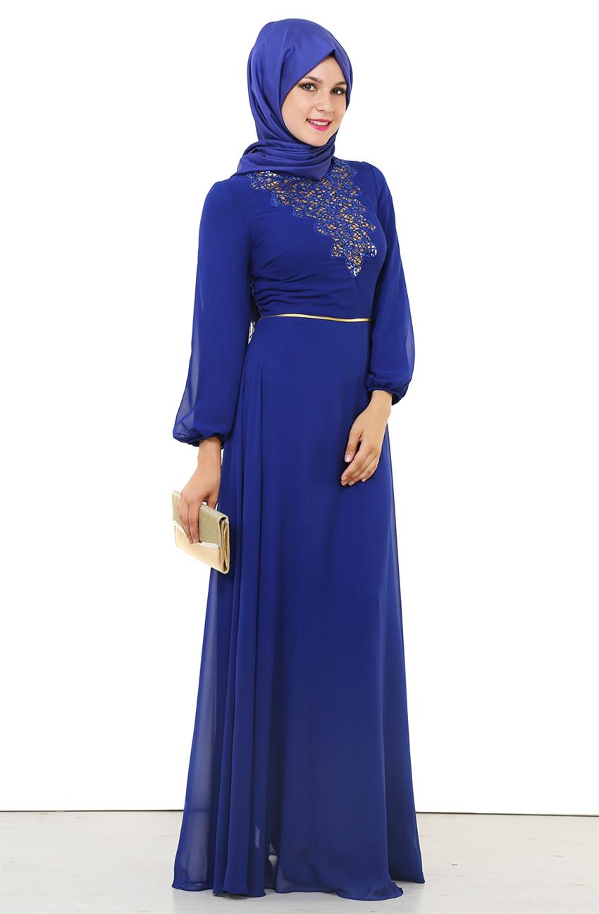 Evening Dress Dress-Blue 2030-70