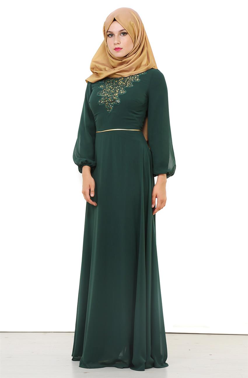 Evening Dress Dress-Green 2030-21