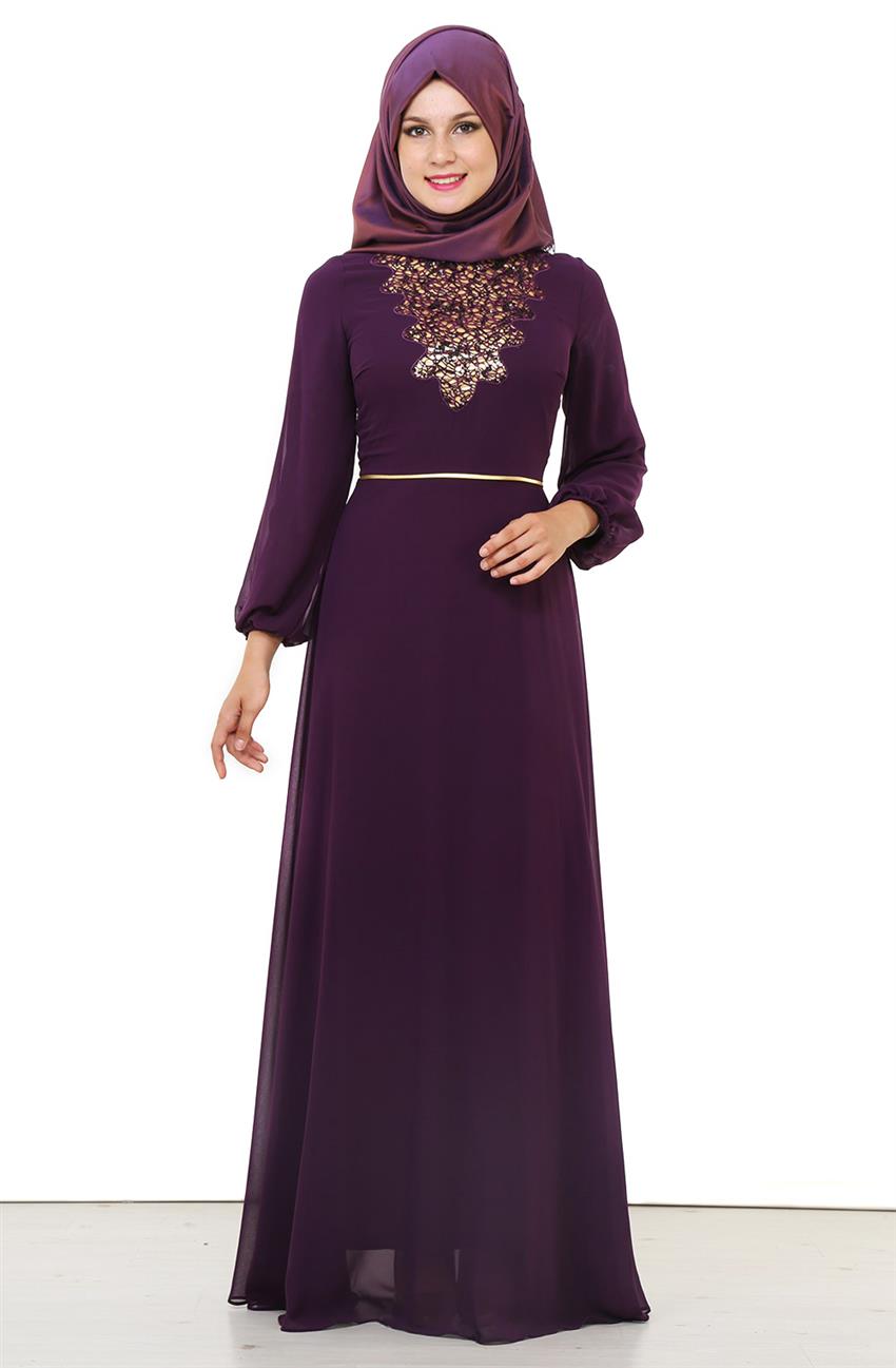 Evening Dress Dress-Purple 2030-45