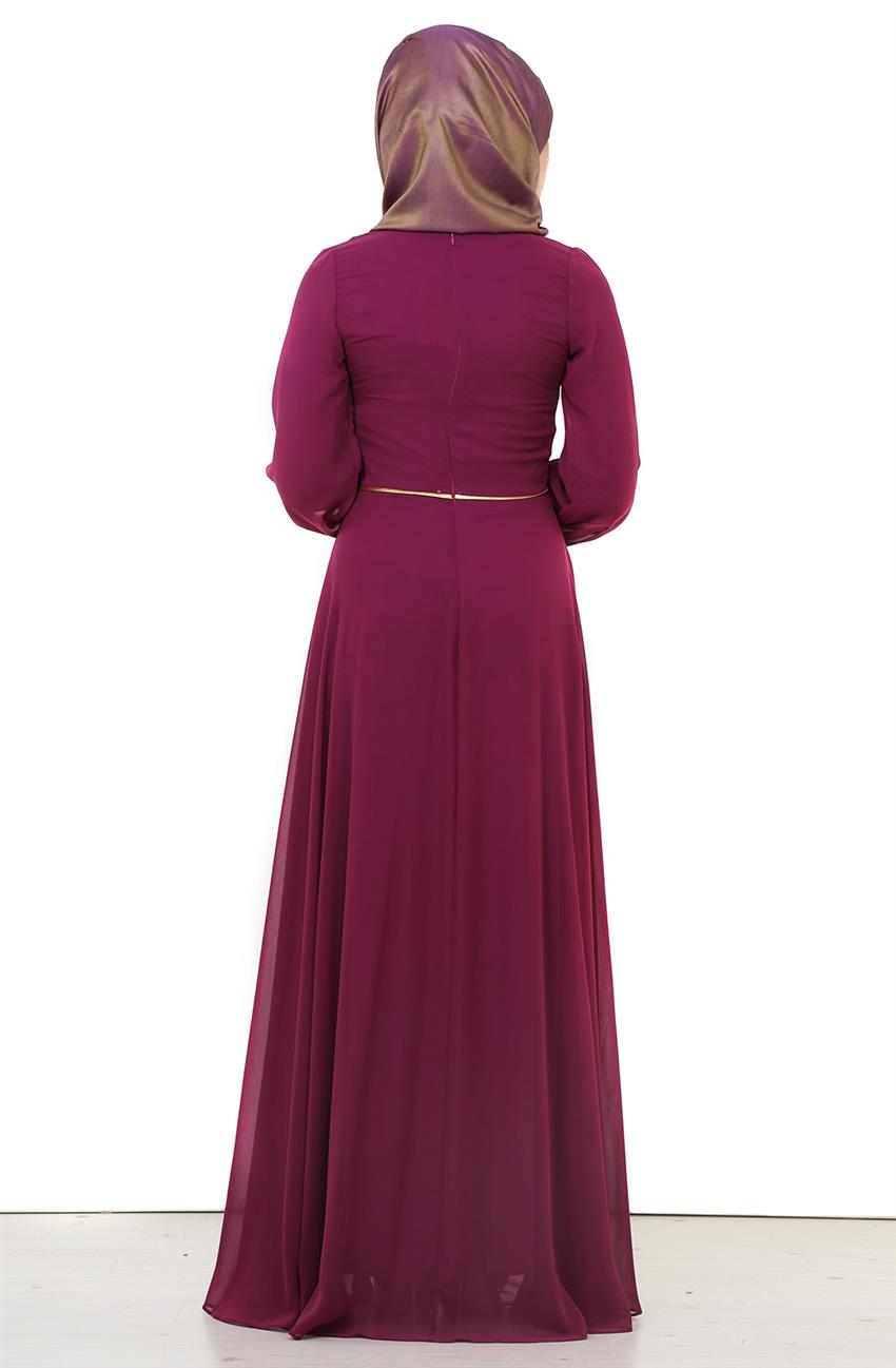 Evening Dress Dress-Fuchsia 2030-43