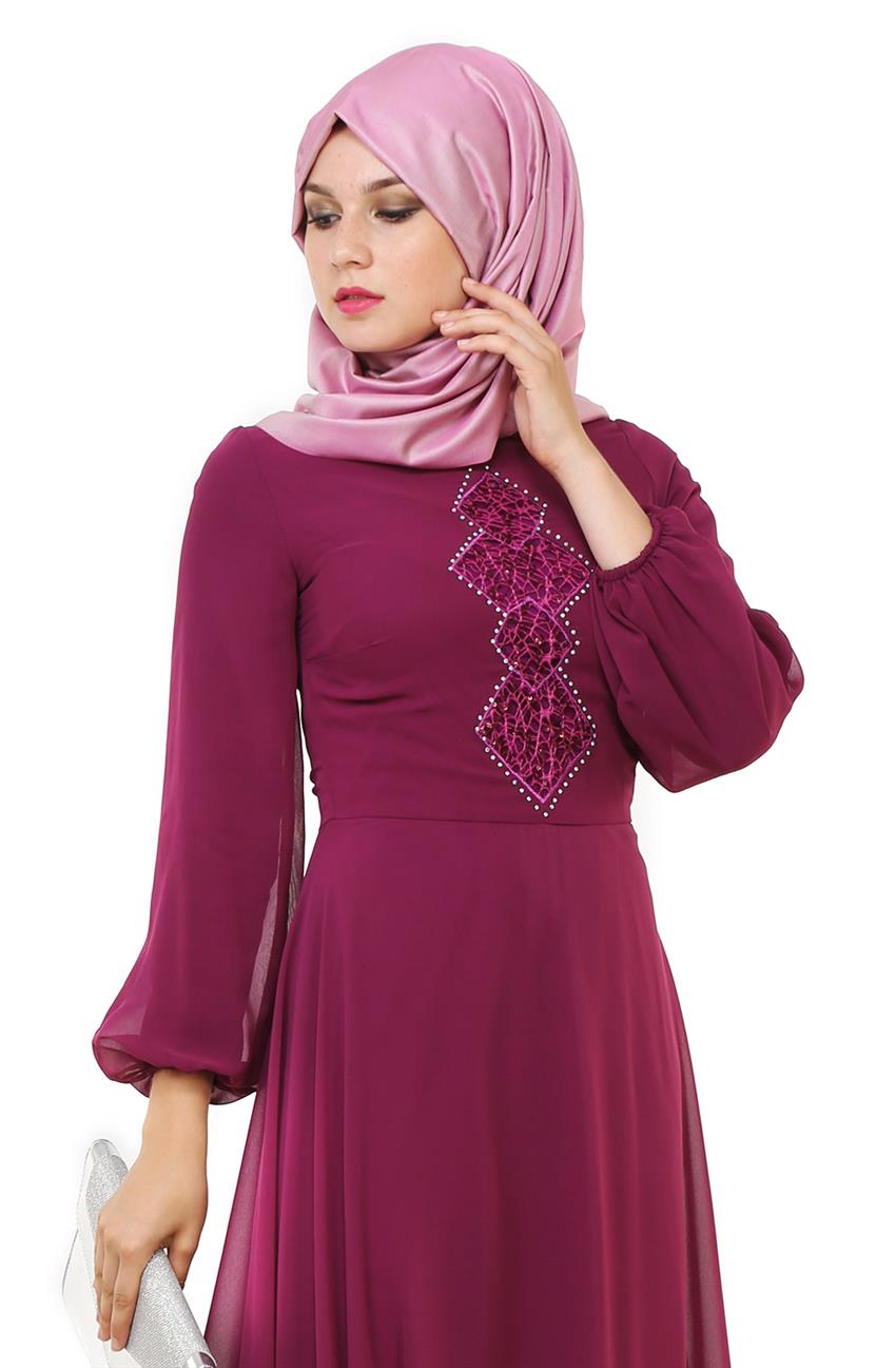 Evening Dress Dress-Purple 2050-45