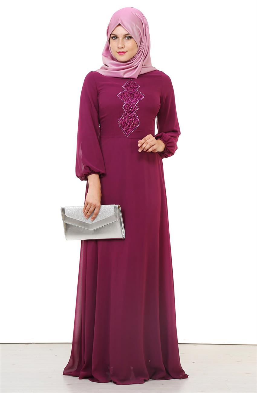 Evening Dress Dress-Purple 2050-45