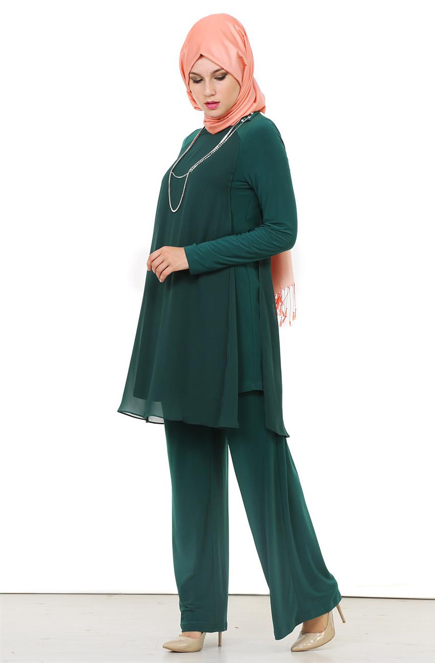 Evening Dress Suit-Green 9012-21