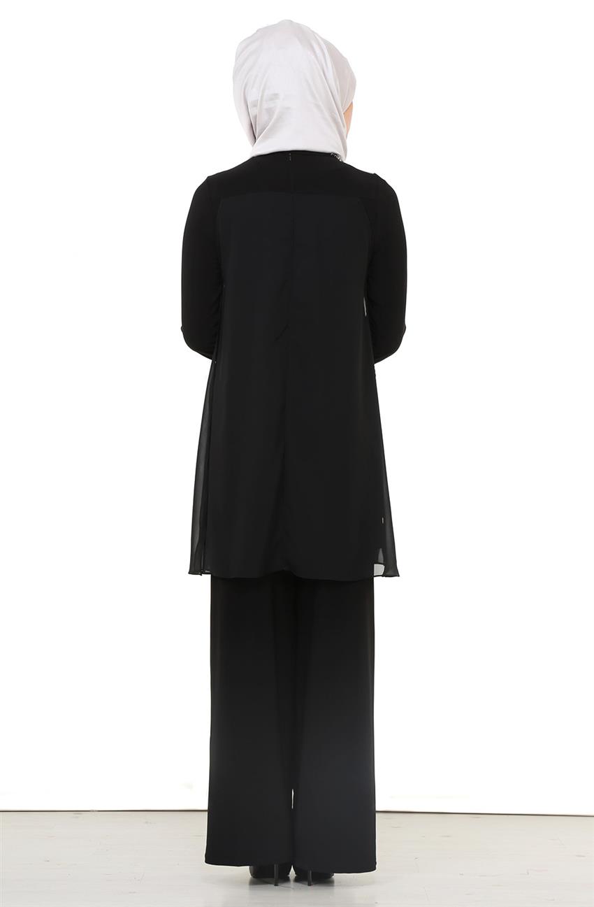 Evening Dress Suit-Black 9012-01