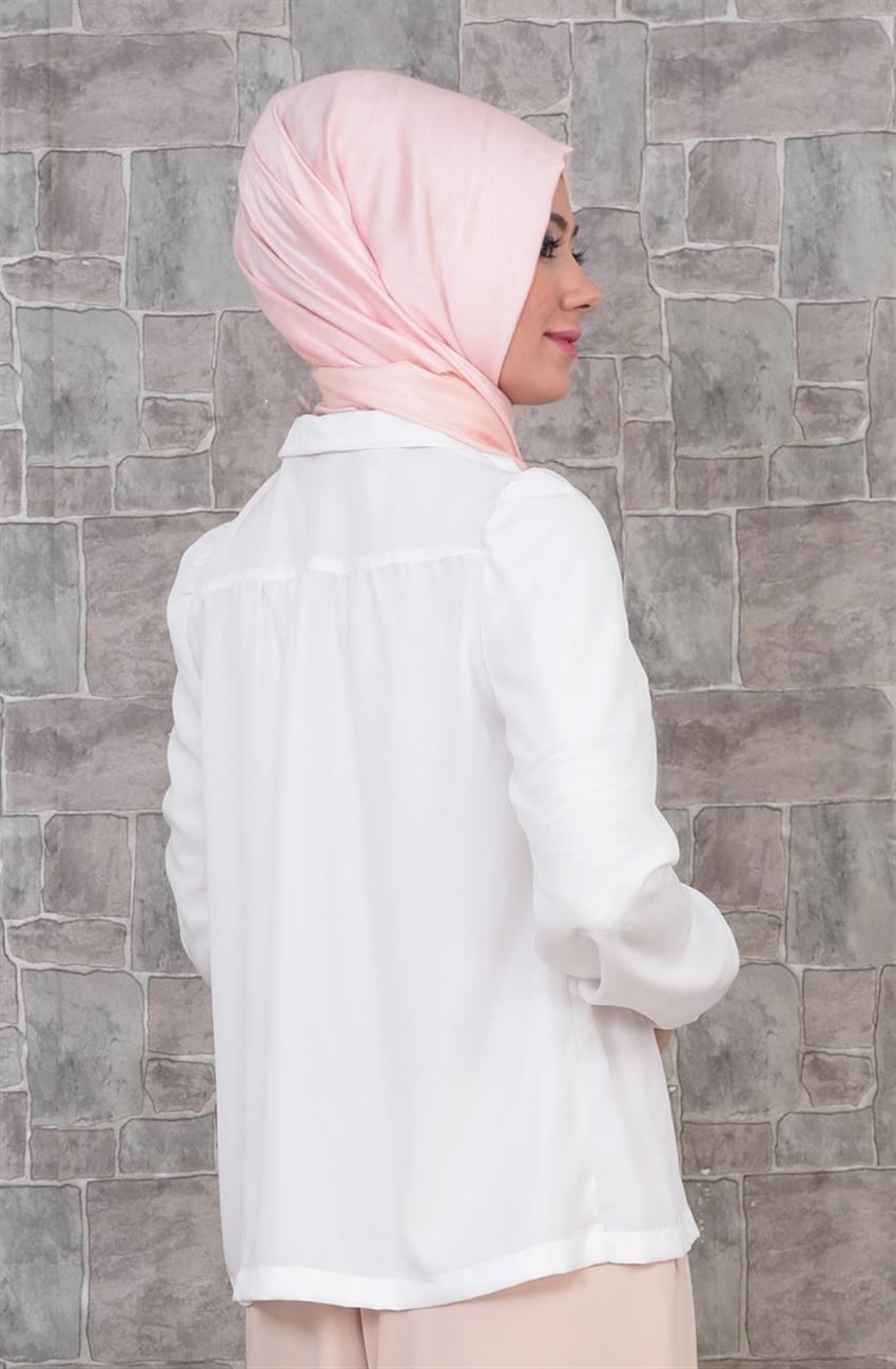Tuğba Shirt-White 0213-01