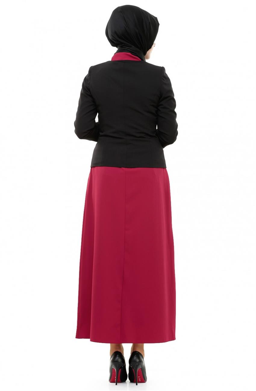 Tuğba Suit-Claret Red D5160-30