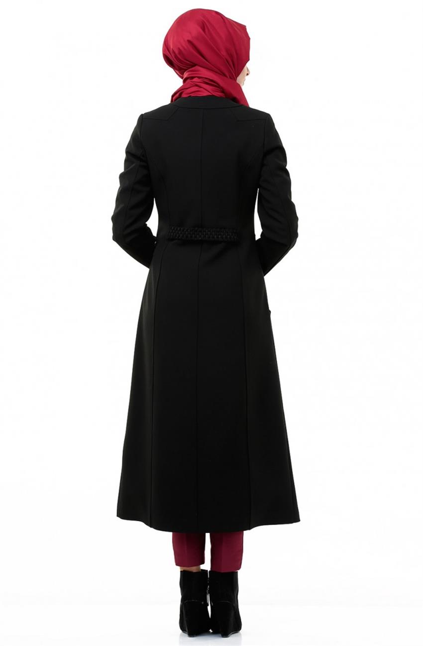 Tuğba Outerwear-Black E6557-09