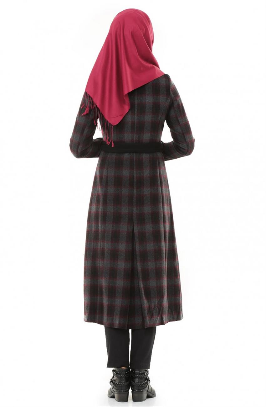 Tuğba & Venn Outerwear-Claret Red C375-30