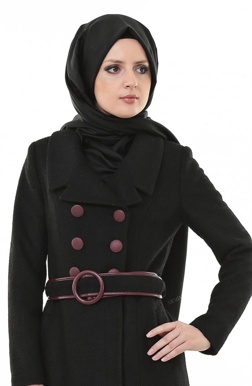 Kayra Coat-Black KA-A4-17060-12