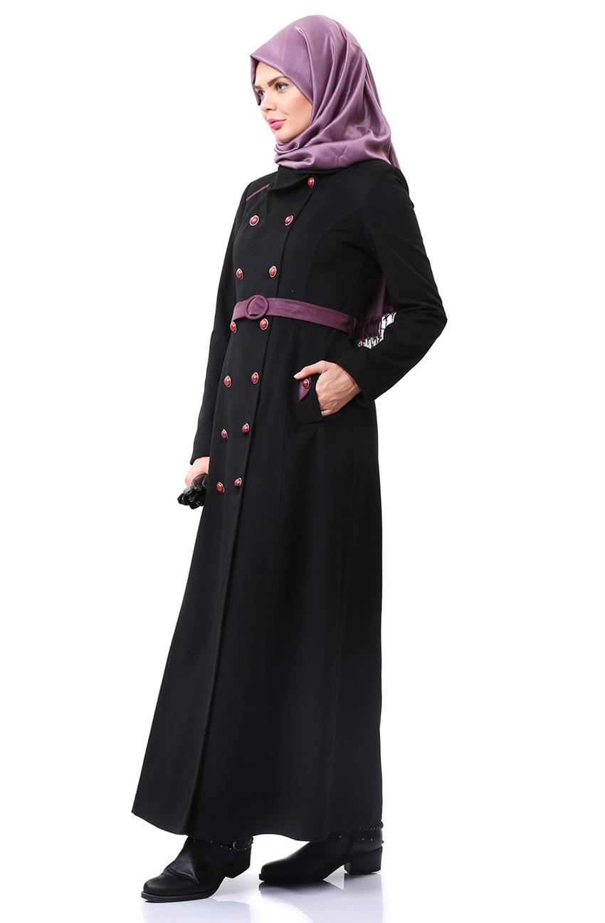 Tuğba & Venn Outerwear-Black E5186-09