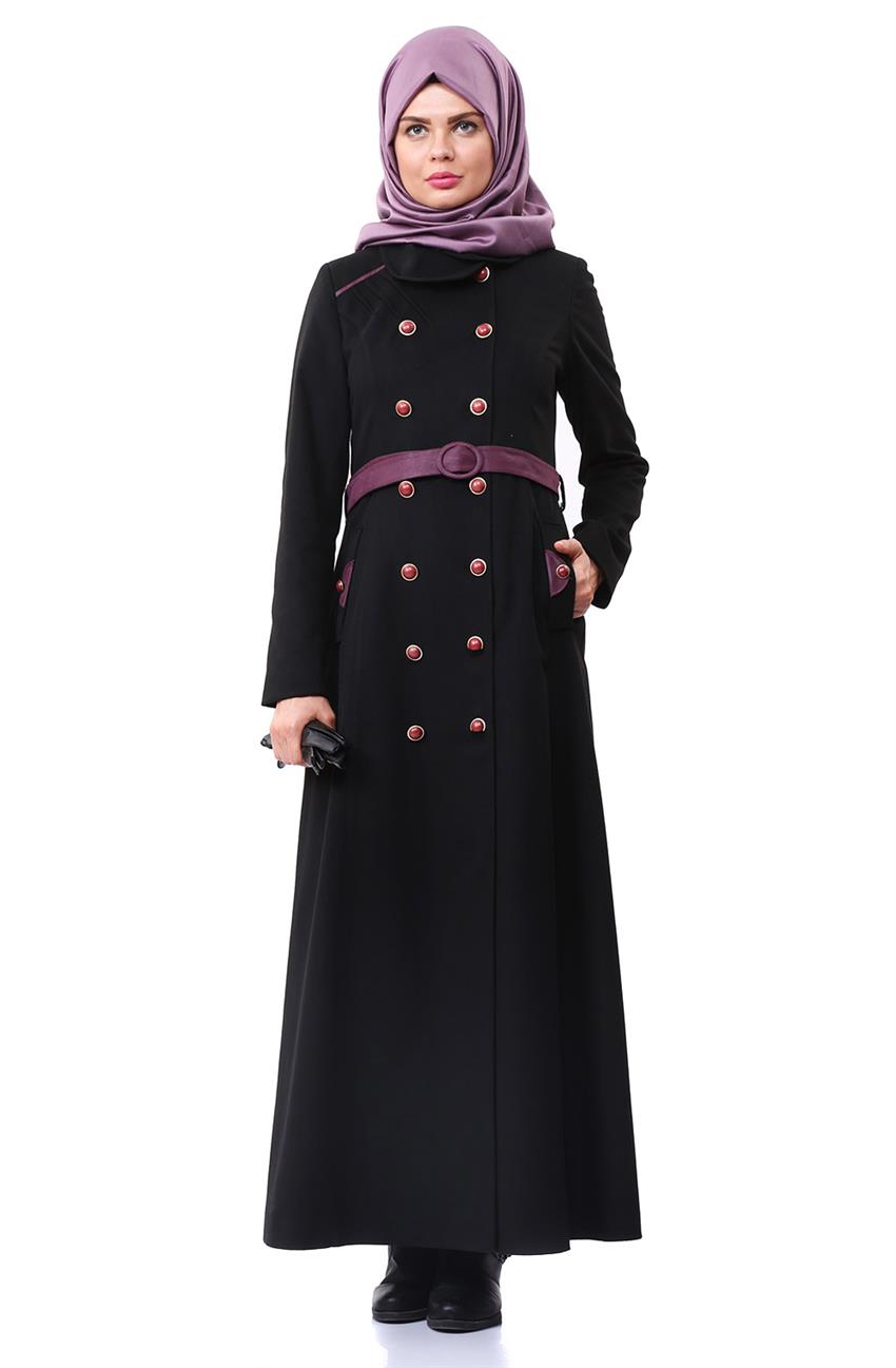 Tuğba & Venn Outerwear-Black E5186-09