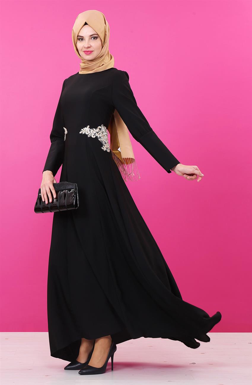 Evening Dress Dress Black 9013-01