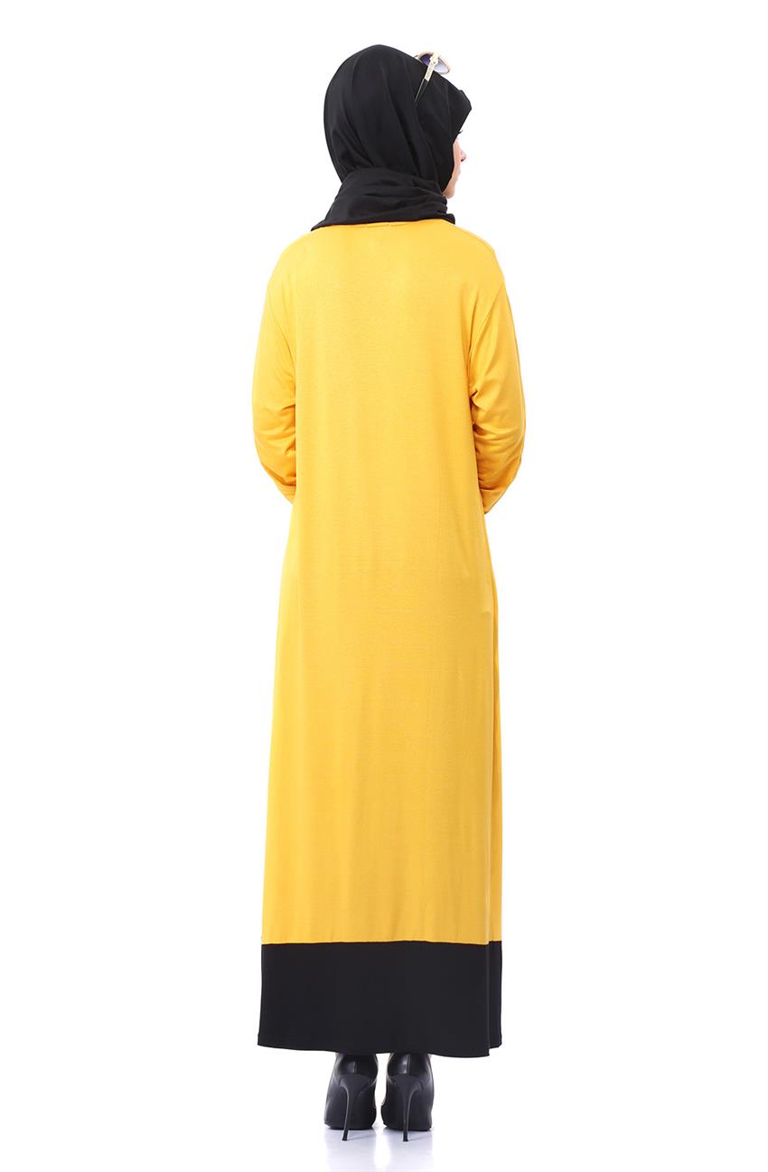 فستان-خردل ar-8022-55
