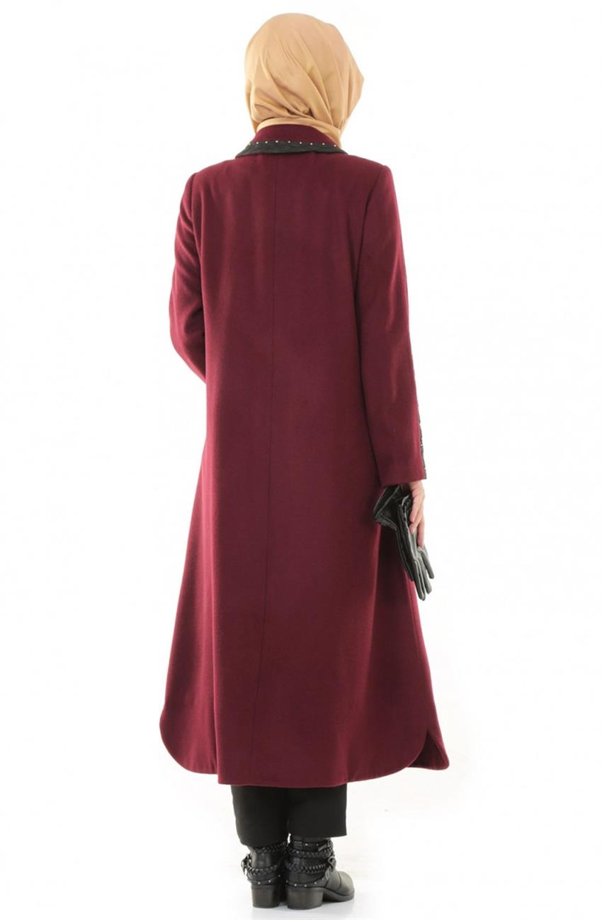 Kayra Coat-Claret Red KA-A5-17072-26