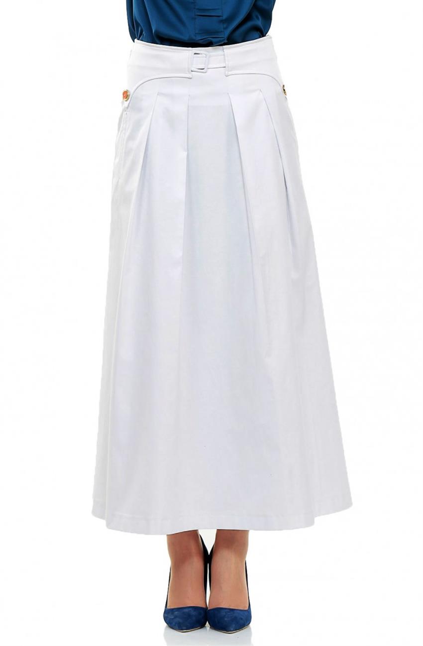 Skirt-White 1696-01