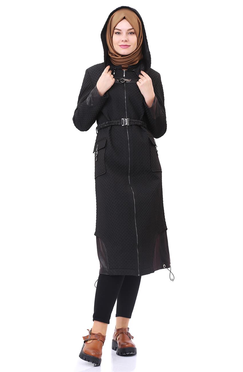 Nihan Outerwear-Black T2082-09