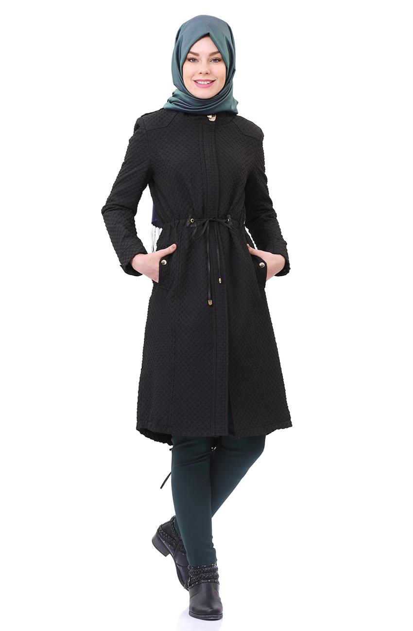 Nihan Coat-Black T3071-09