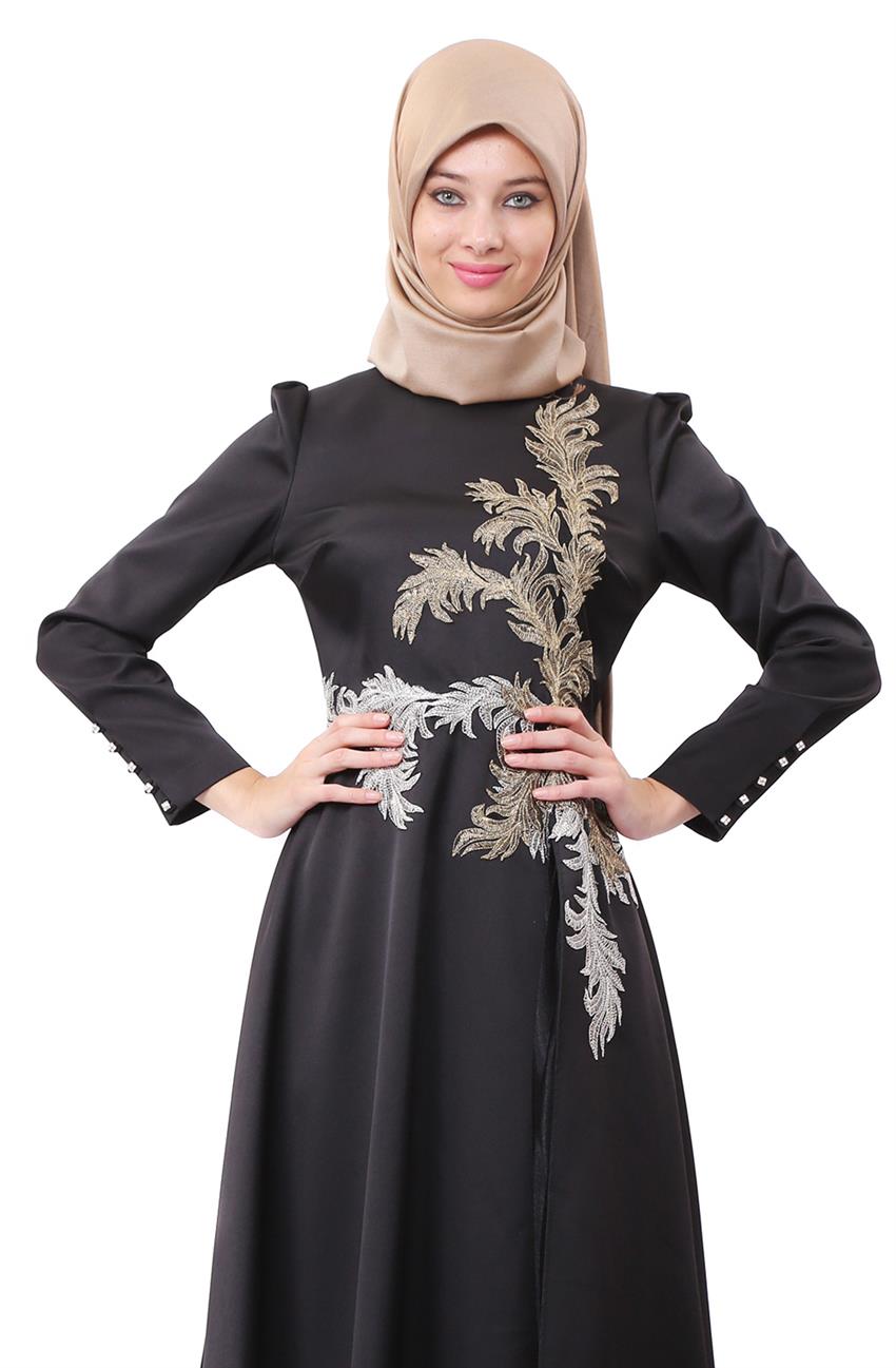 Evening Dress Dress-Black KA-A5-23025-12