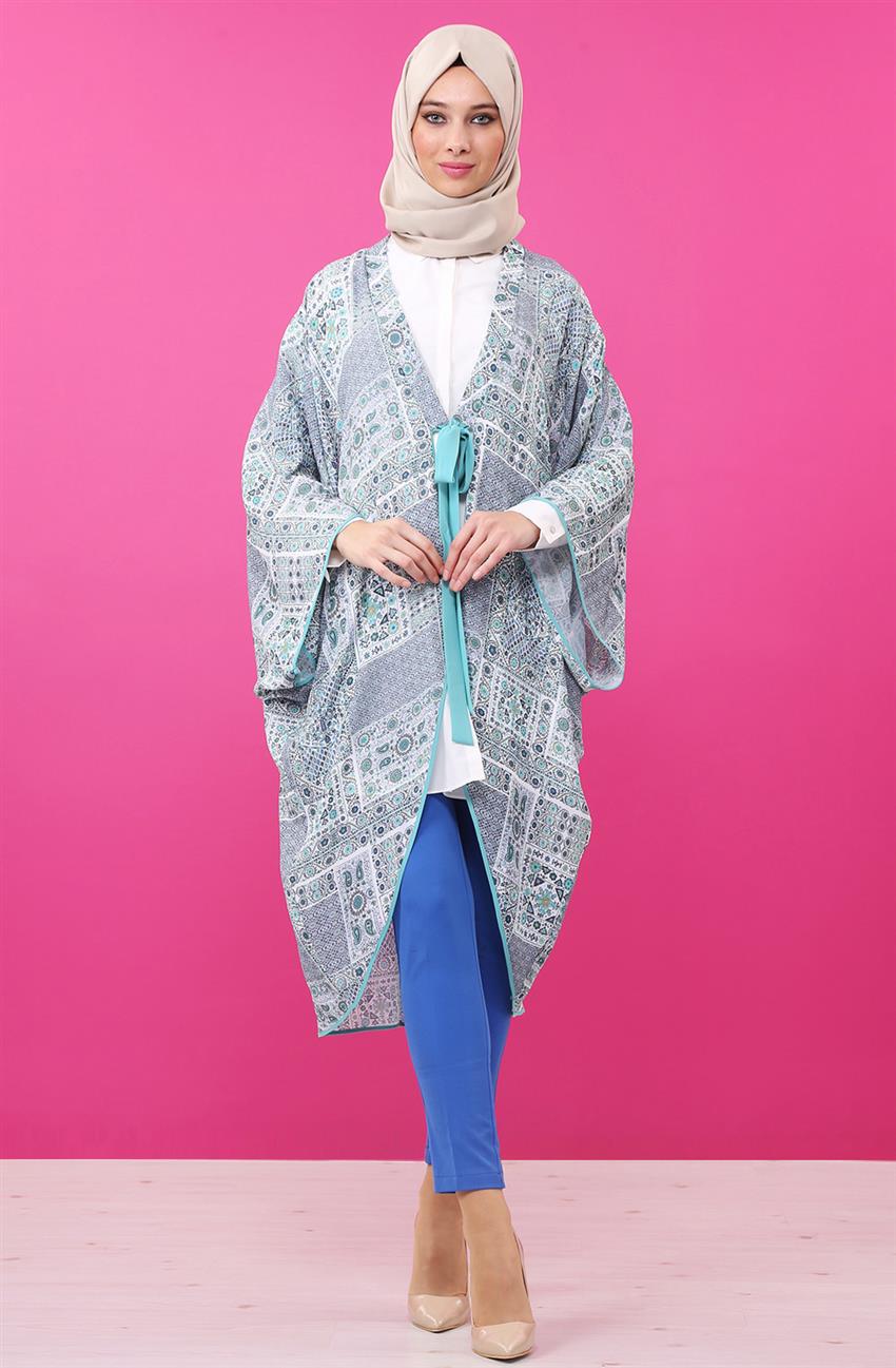 Fiyonk Bağlamalı Kimono-Cam Göbeği KA-B6-21128-18
