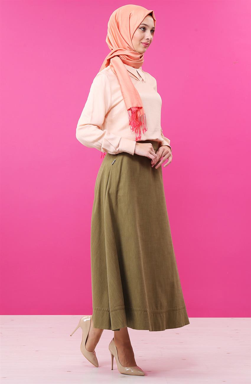 Skirt-Khaki KA-B6-12054-21