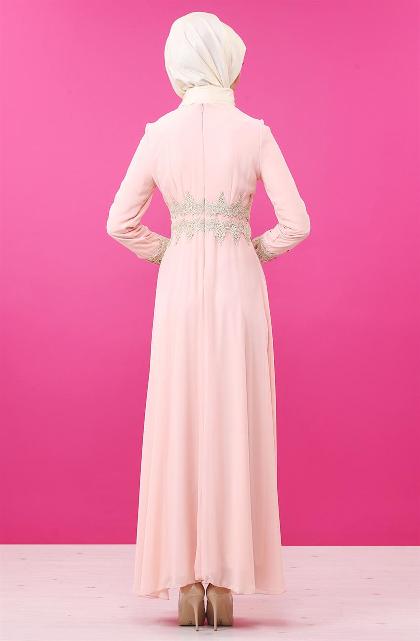 Evening Dress Dress-Powder 8009-41