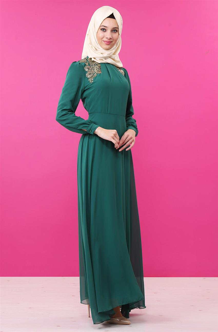 Evening Dress Dress-Green 8015-21