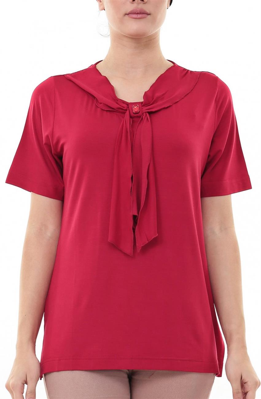 Blouse-Red 6001-34