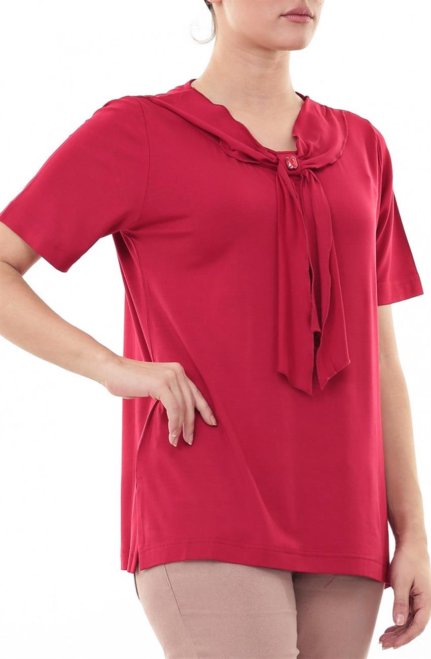 Blouse-Red 6001-34
