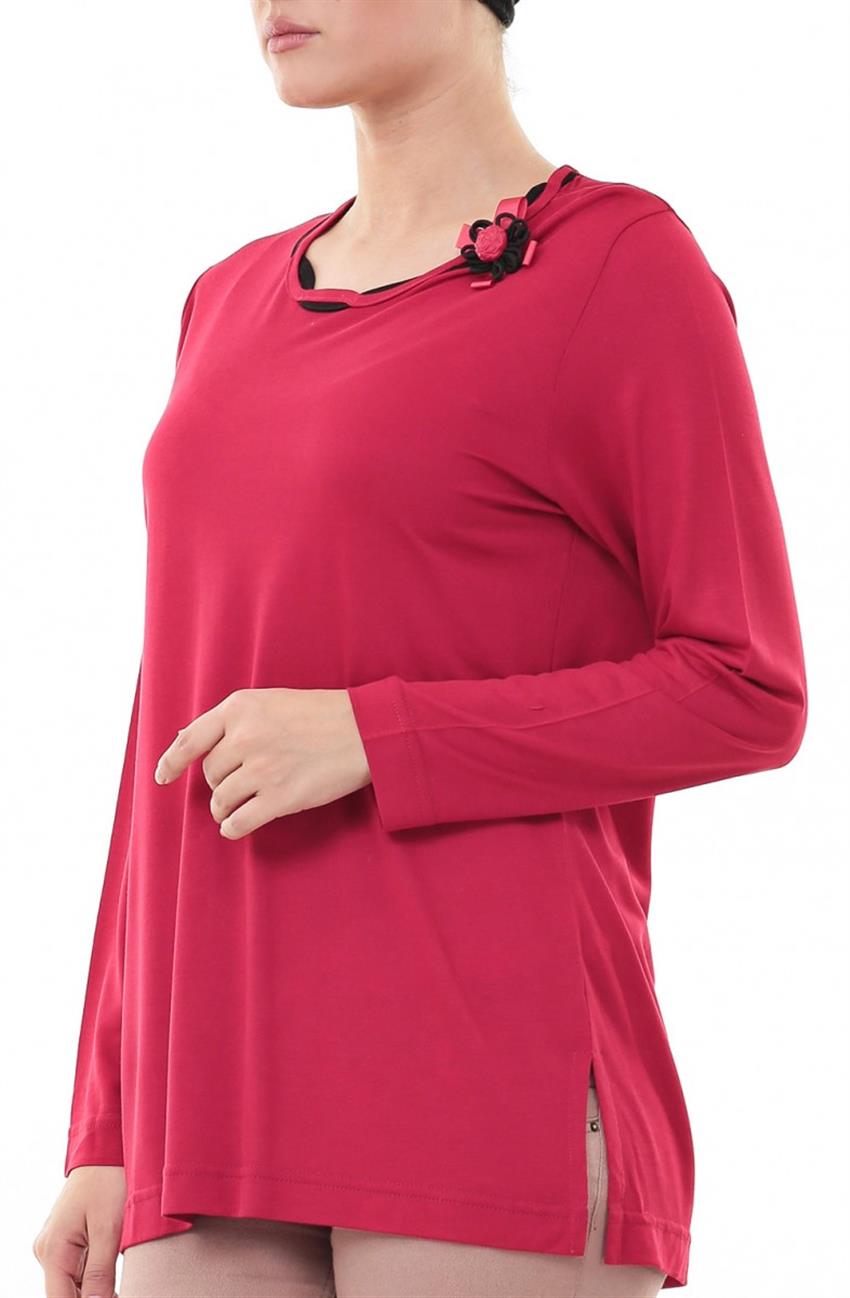 Blouse-Red 6236-34