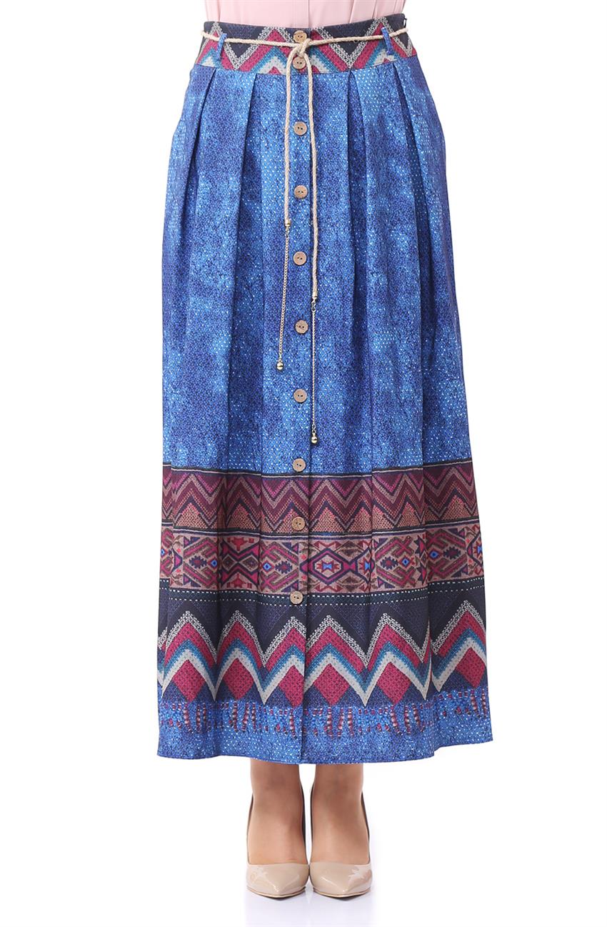 Skirt-Blue 3674-70