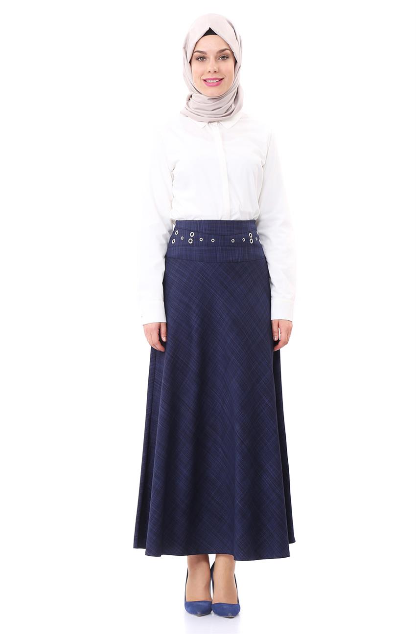 Skirt-Navy Blue 3683-17