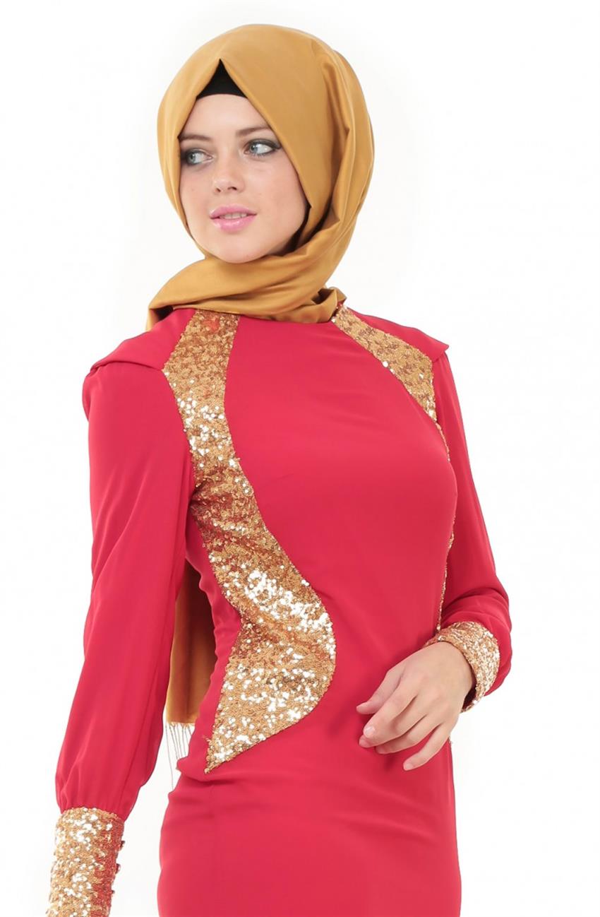 Evening Dress Dress-Red ARM456-34