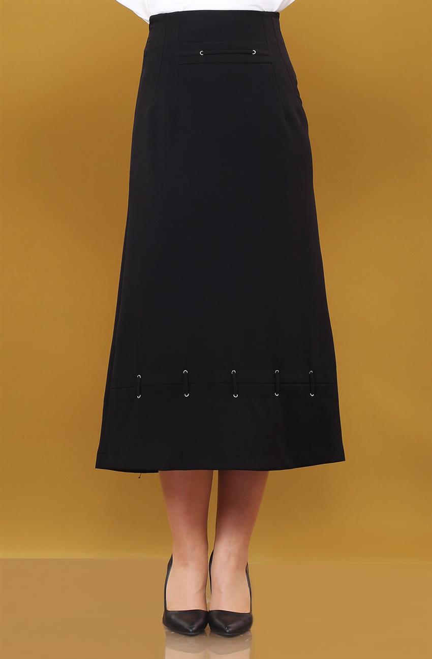 Skirt-Black 3666-01