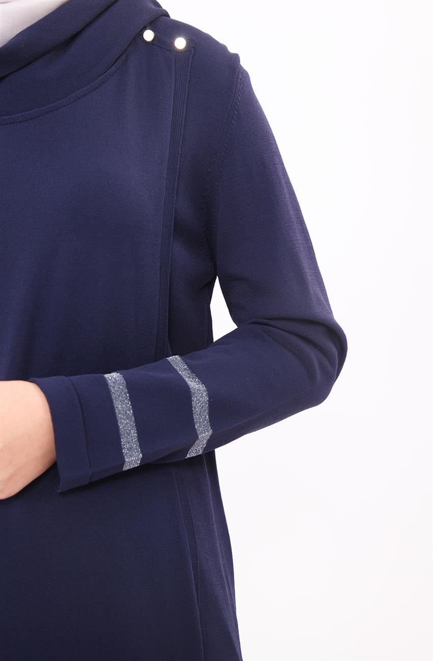 Knitwear Cardigan-Navy Blue KA-B6-TRK01-11