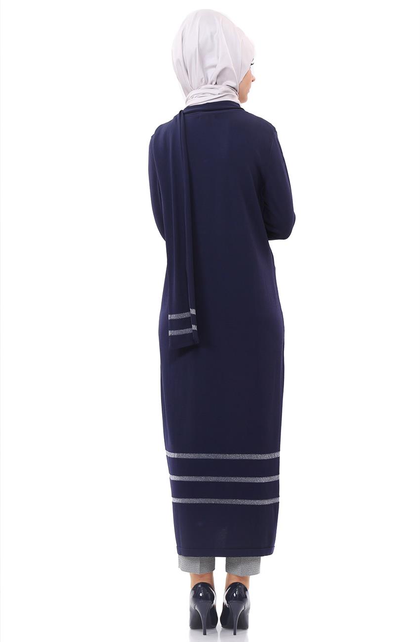 Knitwear Cardigan-Navy Blue KA-B6-TRK01-11