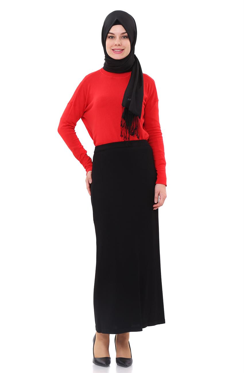 Knitwear Skirt-Black KA-B6-TRK05-12