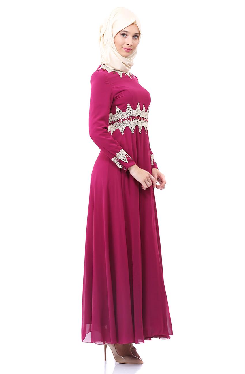 Evening Dress Dress-Fuchsia 8009-43
